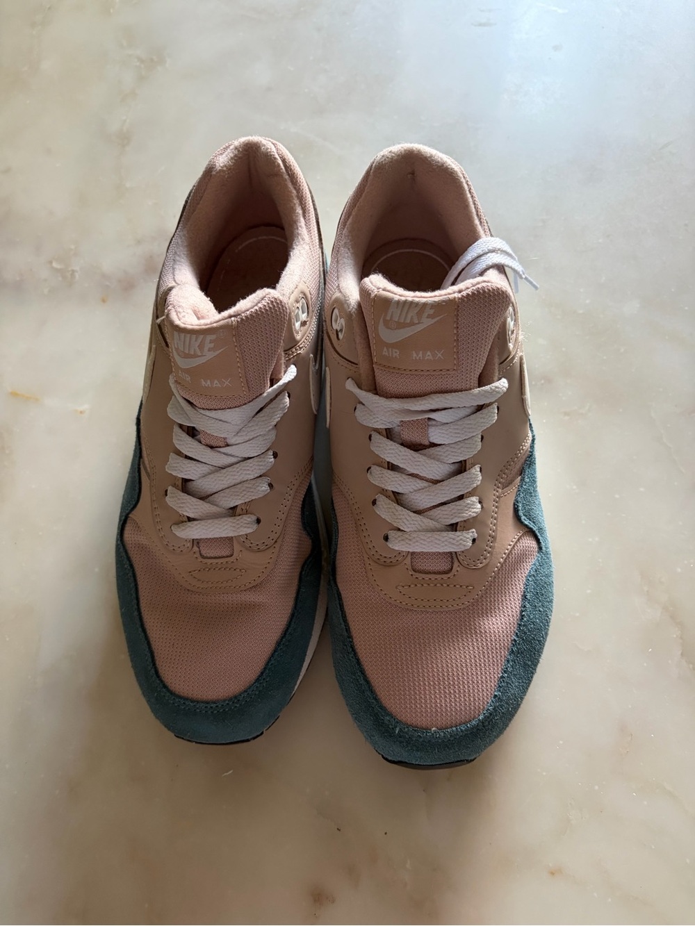 Nike Women’s Air Max 1 Celestial Teal Particle Beige Sneakers - Picture 5 of 6